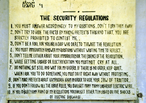 cambodia - phnom penh s21 camp rules.jpg